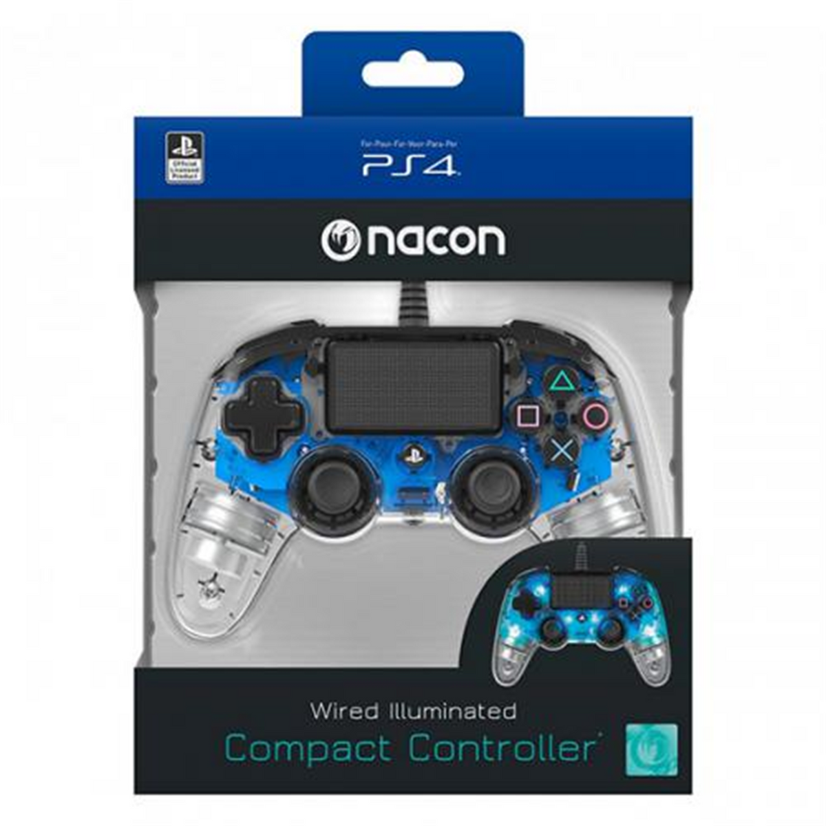 Controller Wired Blue Luminoso Nacon
