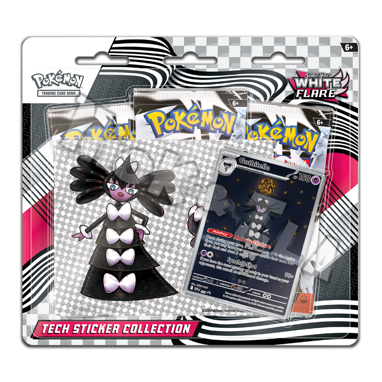 Pokemon: Collezione ADESIVI - White Flare  Gothitelle (ENG 🇬🇧)