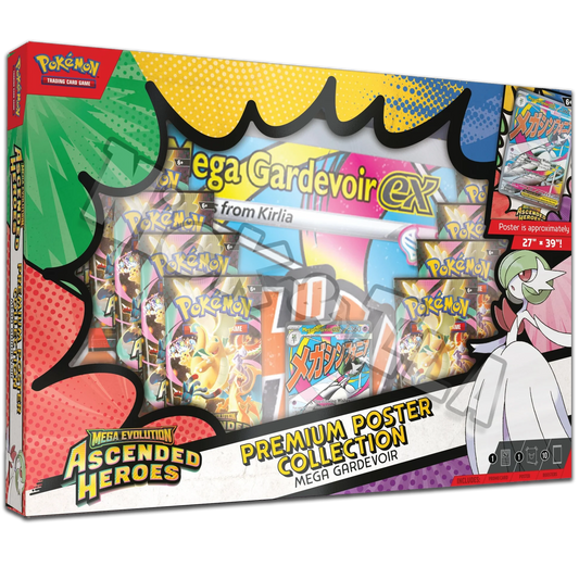 Pokemon: Collezione CON POSTER premium - Ascesa Eroica - MEGA GARDEVOIR EX (ITA🇮🇹)