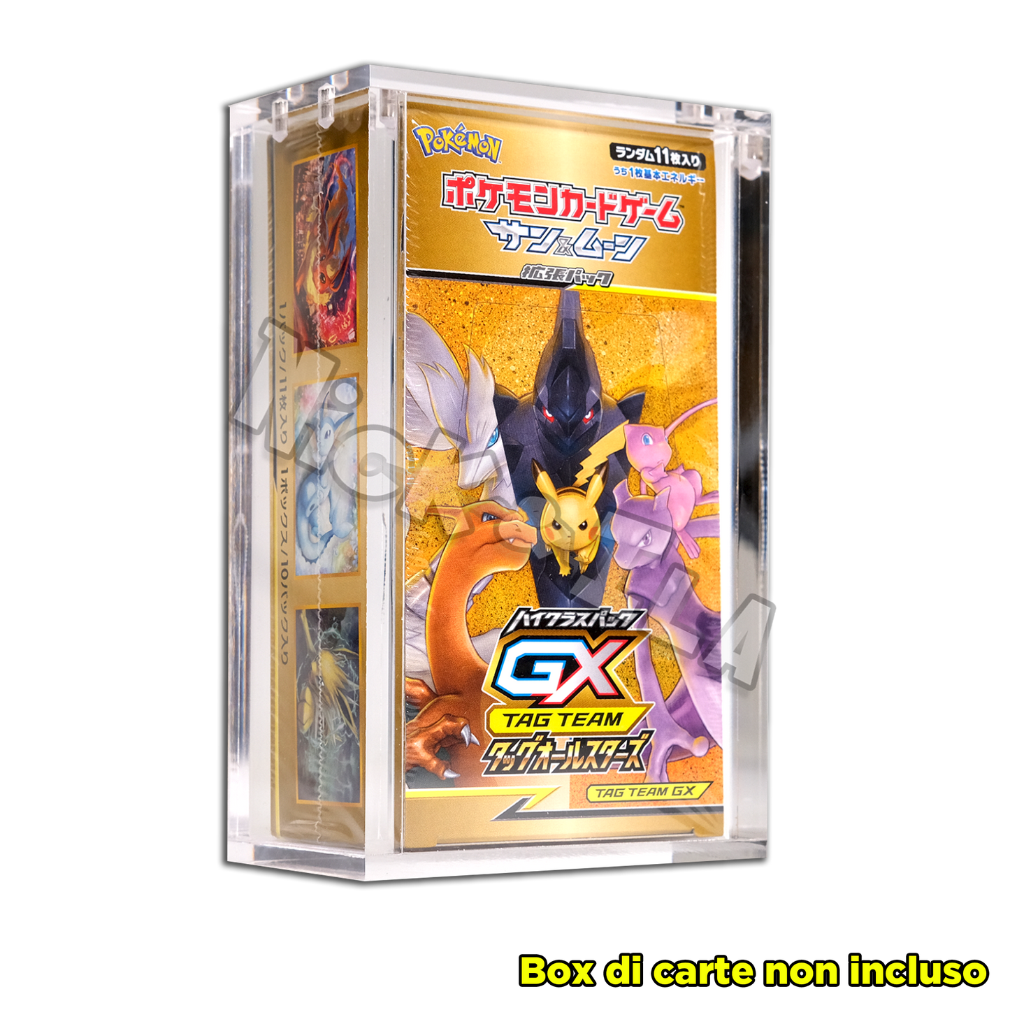 Case in PLEXIGLAS con chiusura magnetica per BOX 10 Bustine - Pokemon JAP HIGH CLASS