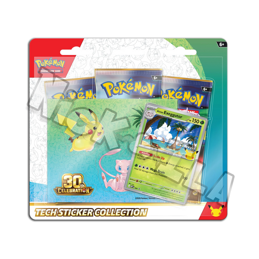Pokemon: Collezione con adesivi - 30TH ANNIVERSARIO - EXEGGCUTOR DI ALOLA (ITA🇮🇹)  MAX 1 PER PERSONA