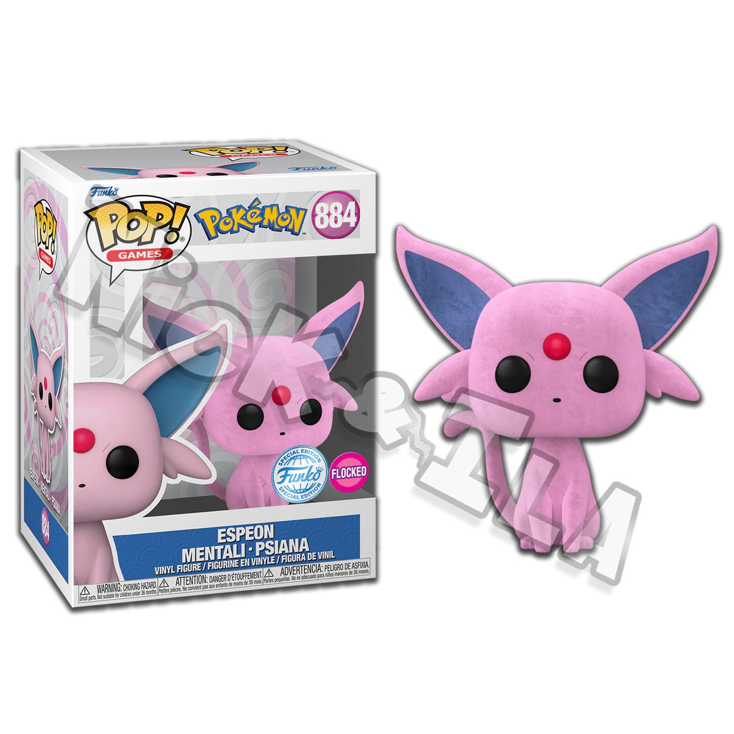 Funko POP! Pokemon: ESPEON (884) Flocked 🔮