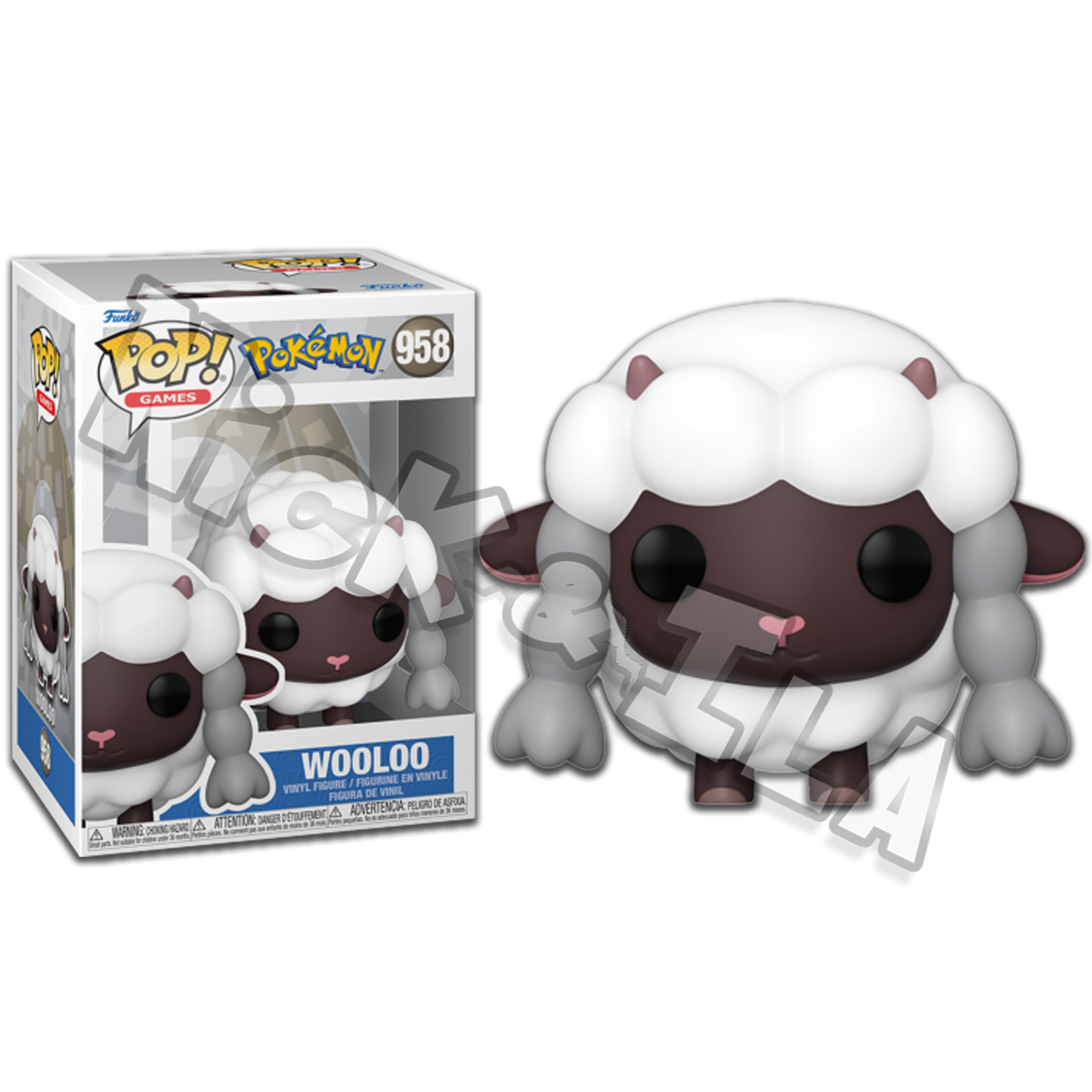 Funko POP! Pokemon: Wooloo Moumouton - Wolly (958) 🐑