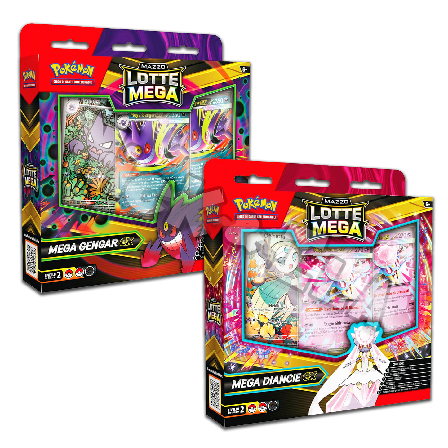 Pokemon: MAZZO LOTTE TRA RIVALI - MEGA GENGAR EX - MEGA DIANCIE EX (ITA🇮🇹)