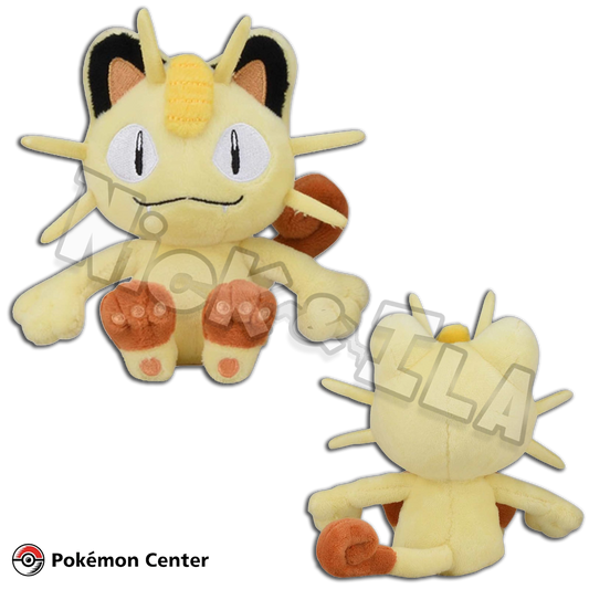 Pokémon Center: MEOWTH 🐱 - Sitting Cuties peluche