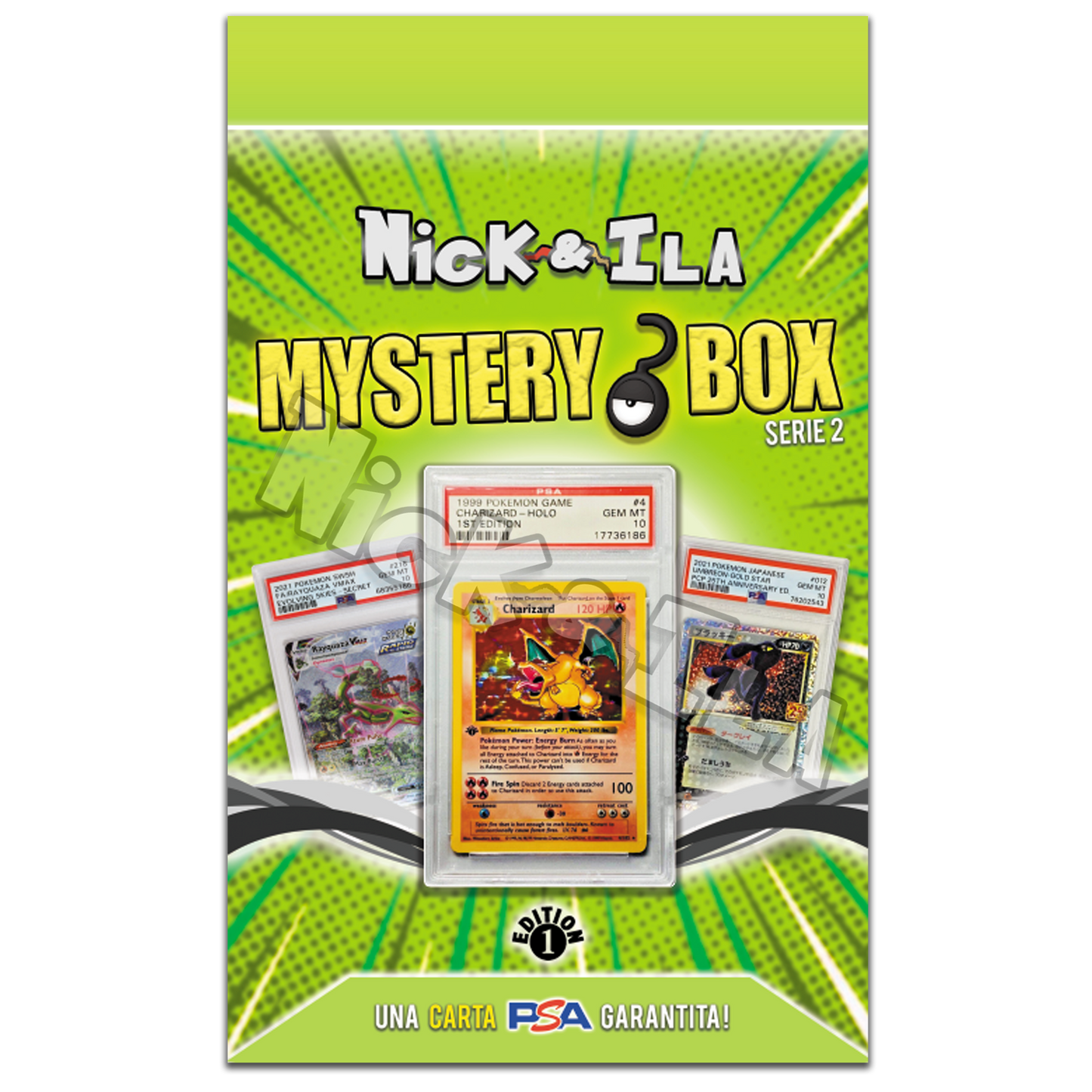 💎 MYSTERY BOX Pokèmon (Serie 2 PSA) Nick & Ila 💎