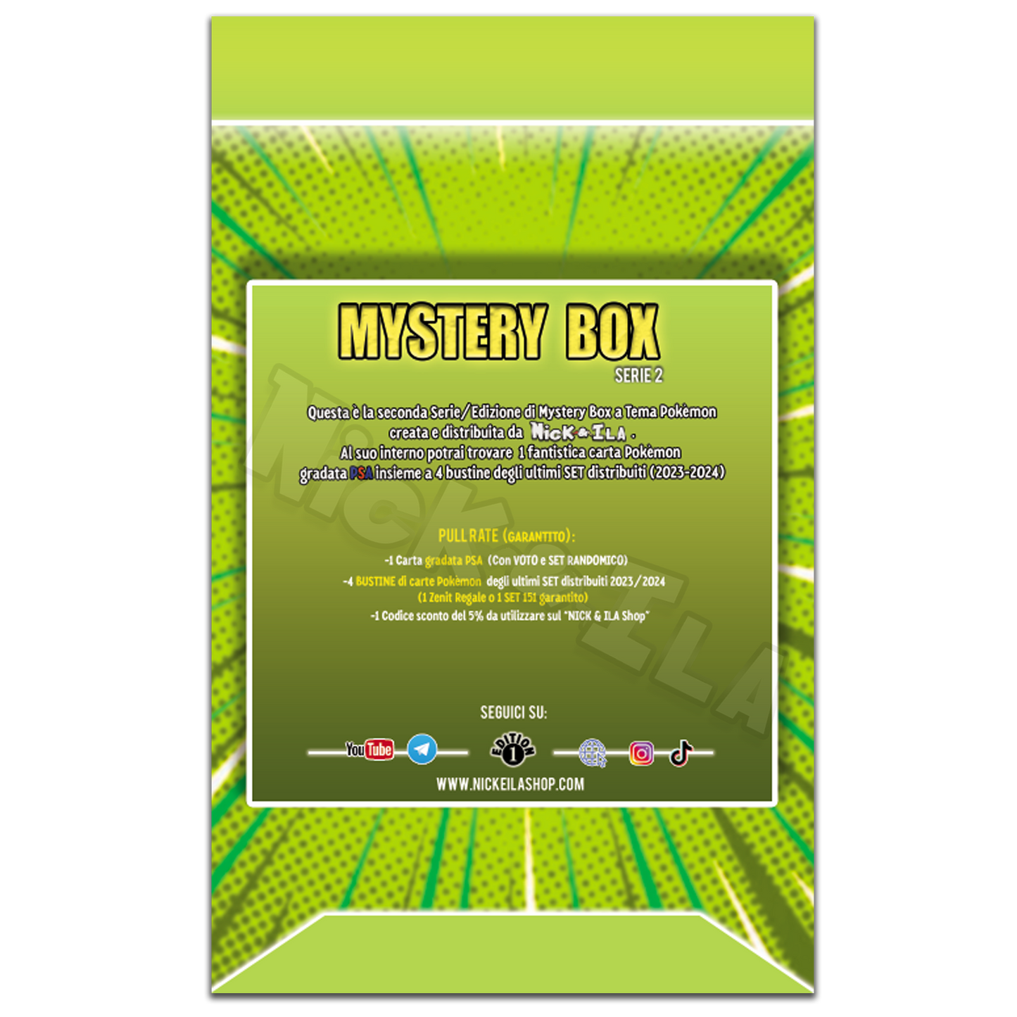 💎 MYSTERY BOX Pokèmon (Serie 2 PSA) Nick & Ila 💎