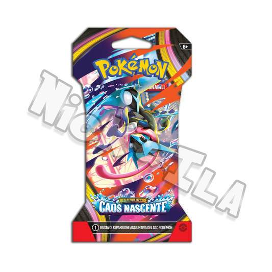 Pokemon: PAPER SLEEVE BOOSTER PACK- Megaevoluzioni - CAOS NASCENTE  (ITA🇮🇹)