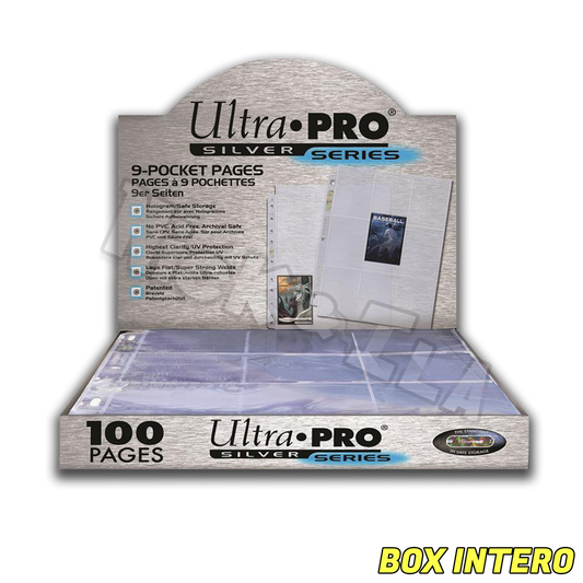 Box da 100 pagine 3x3 per Album ad anelli - Ultra pro - Silver