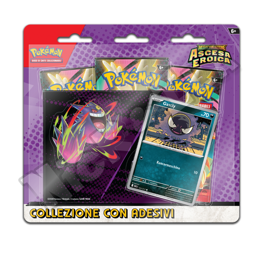 Pokemon: Collezione adesivi - Megaevoluzioni - Ascesa Eroica Mega Gengar (ITA🇮🇹)