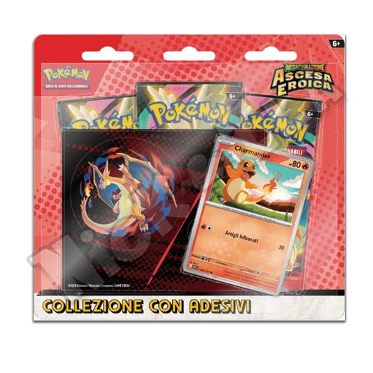 Pokemon: Collezione adesivi - Megaevoluzioni - Ascesa Eroica Charizard Y (ITA🇮🇹)