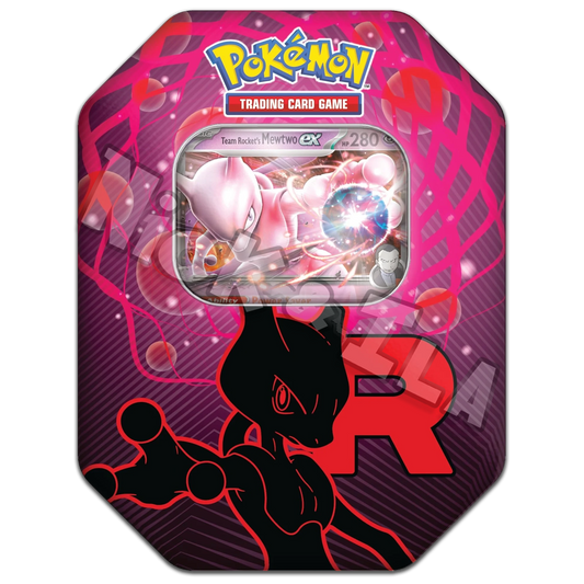 Pokemon: Tin da collezione Team Rocket - MEWTWO EX (ITA 🇮🇹)