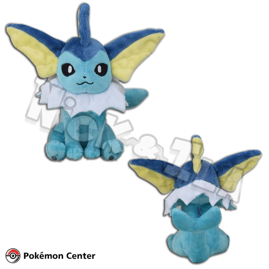 Pokémon Center: VAPOREON 💧 - Sitting Cuties peluche