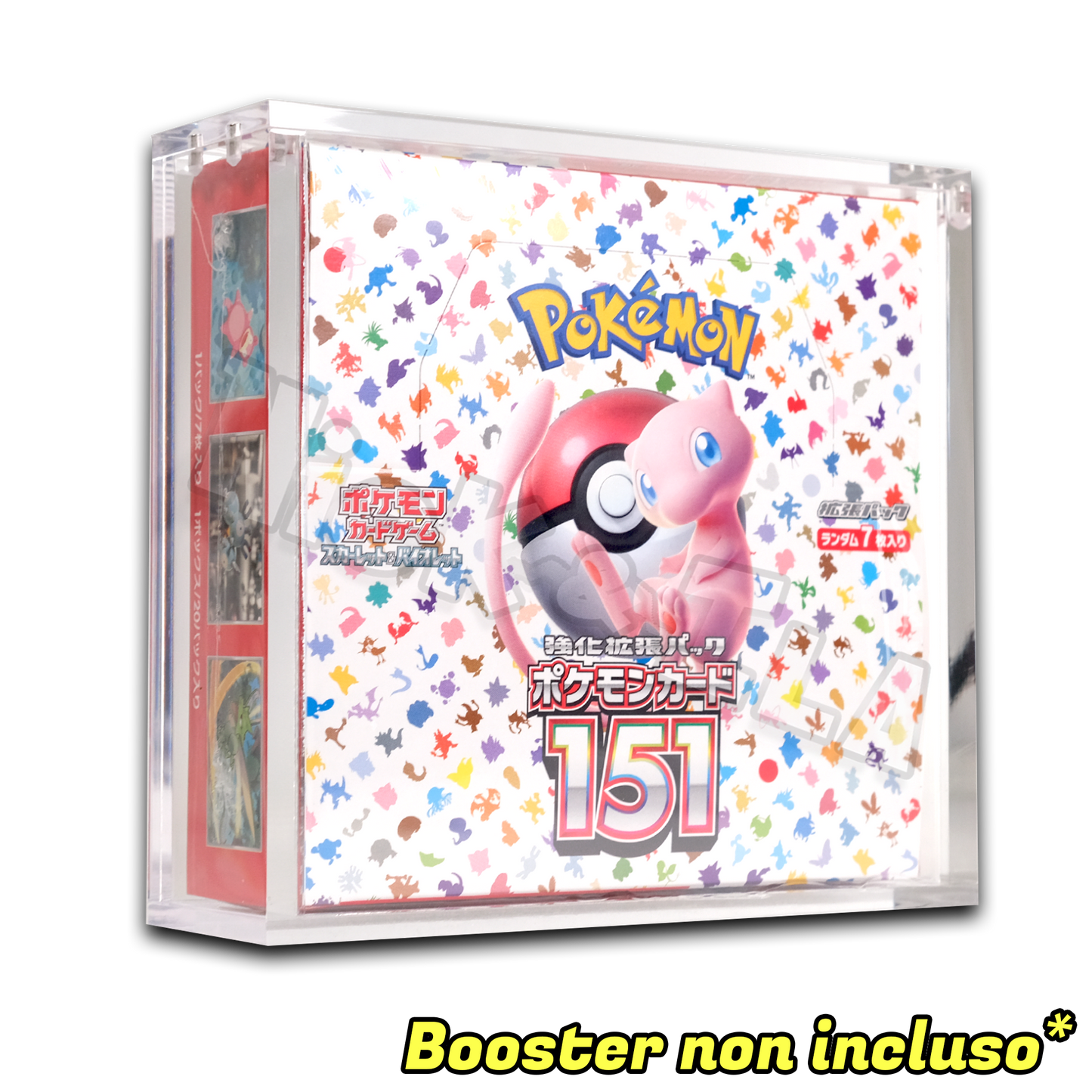 Case in Plexiglas con chiusura magnetica per Box 30 Bustine - Pokemon Jap