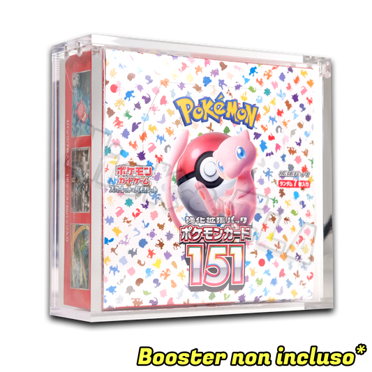 Case in Plexiglas con chiusura magnetica per Box 30 Bustine - Pokemon Jap