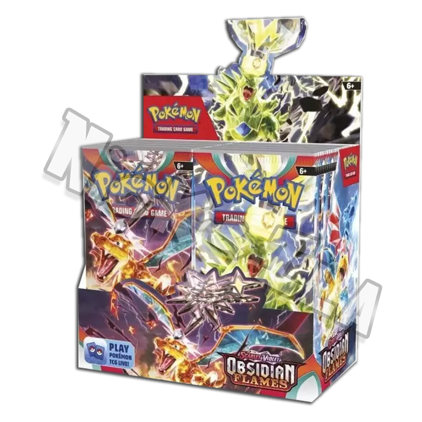 Pokemon: Box 36 Bustine - OSSIDIANA INFUOCATA + teca (ITA🇮🇹)