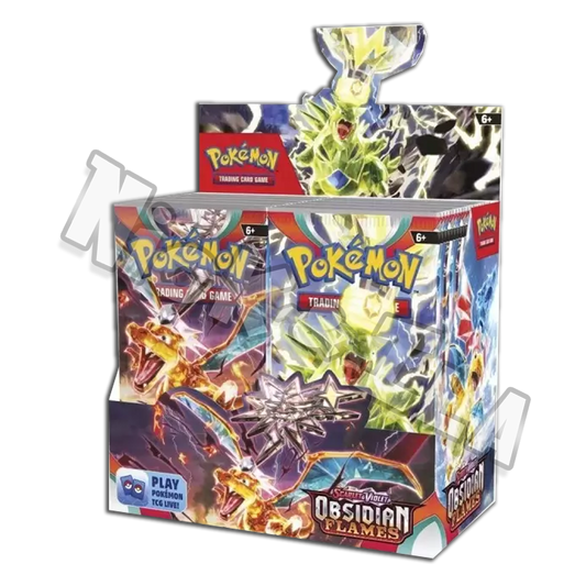 Pokemon: Box 36 Bustine - OSSIDIANA INFUOCATA + teca (ITA🇮🇹)