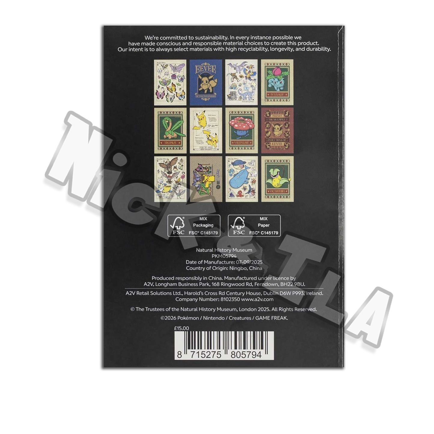 Pikachu at the Museum: London Historical Museum - POSTCARD (ENG 🇬🇧)
