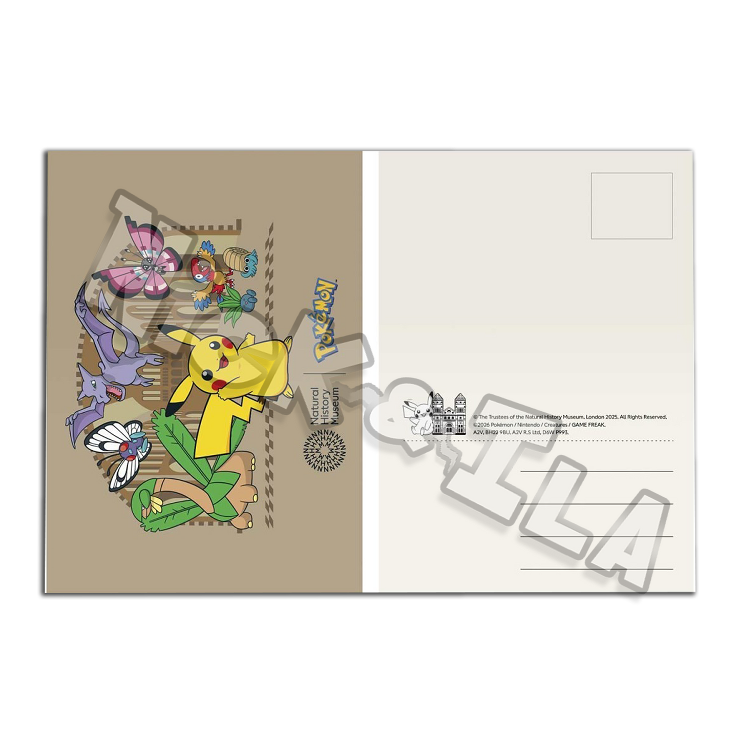 Pikachu at the Museum: London Historical Museum - POSTCARD (ENG 🇬🇧)