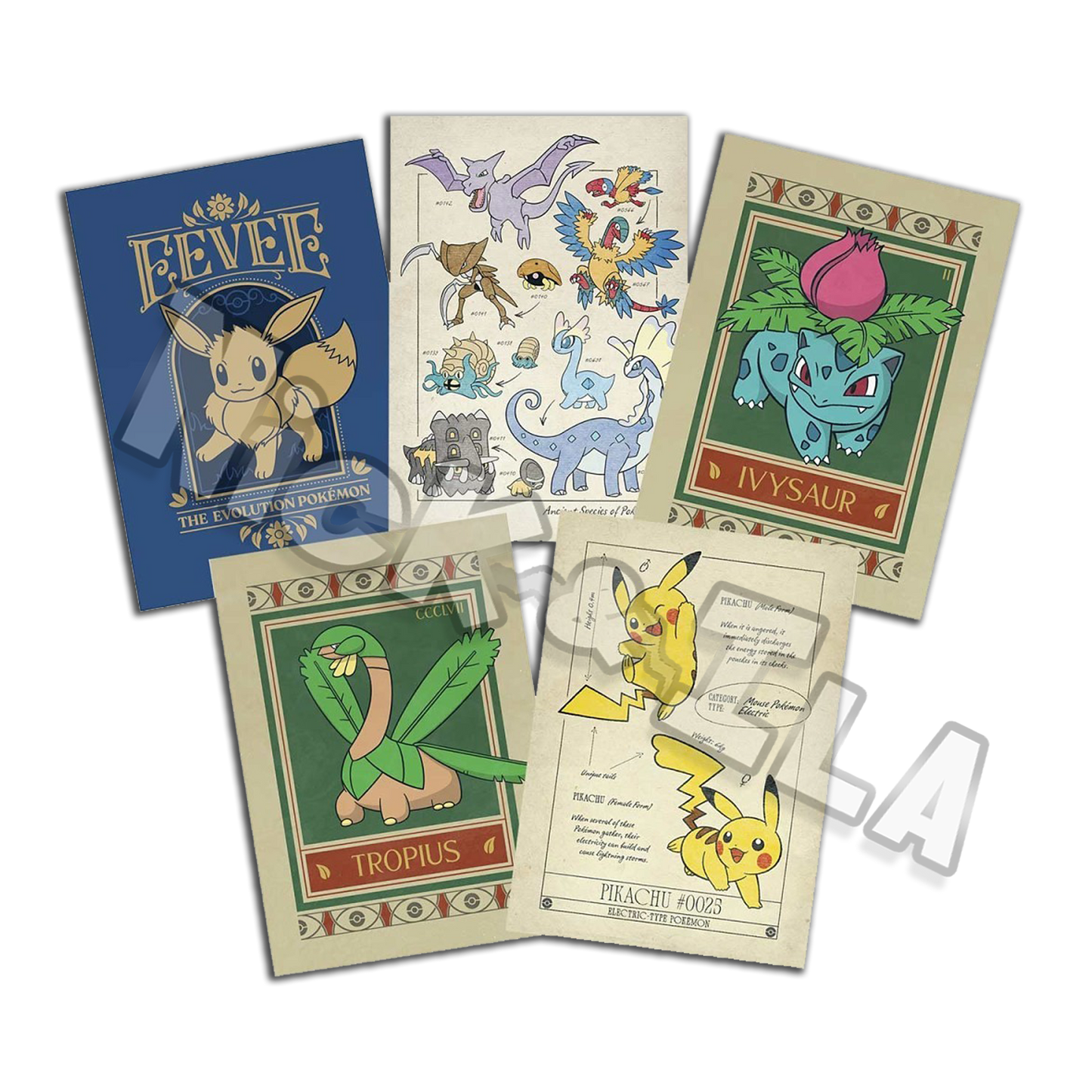 Pikachu at the Museum: London Historical Museum - POSTCARD (ENG 🇬🇧)