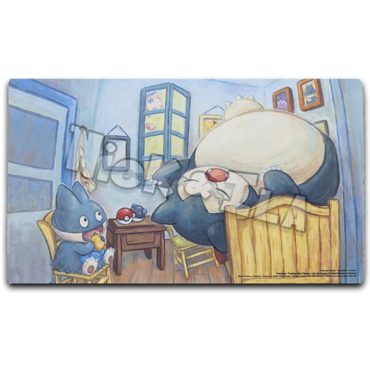 Playmat Pokémon Center × Van Gogh Museum: Munchlax e Snorlax ispirati alla camera da letto